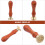 Alphabet Pattern Stamp Wax Seal Stamp Retro Style Copper Head Wood Handle 5