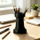 Pen Organizers Cup Home Office Desktop Decorations-White 5