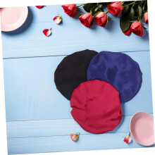 Lot de 3 bonnets de nuit en satin avec élastique pour cheveux bouclés, pour femmes et filles.