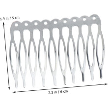 30 szt. aluminiowych grzebieni do włosów z prostym wkładem, grzebień do włosów, ozdoba do włosów dla kobiet, Lady Teeth i K, szpilki ślubne