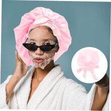 3er-Pack große, elastische Satin-Schlafhauben für Damen im Bonnet-Stil, Haarhauben für lockiges Haar, langer Schutz beim Duschen und Schlafen