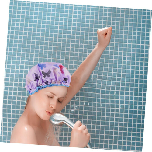 3pcs Shower Cap Kitchen Cap Reusable Elastic for Adults for Spa and Bathing 2