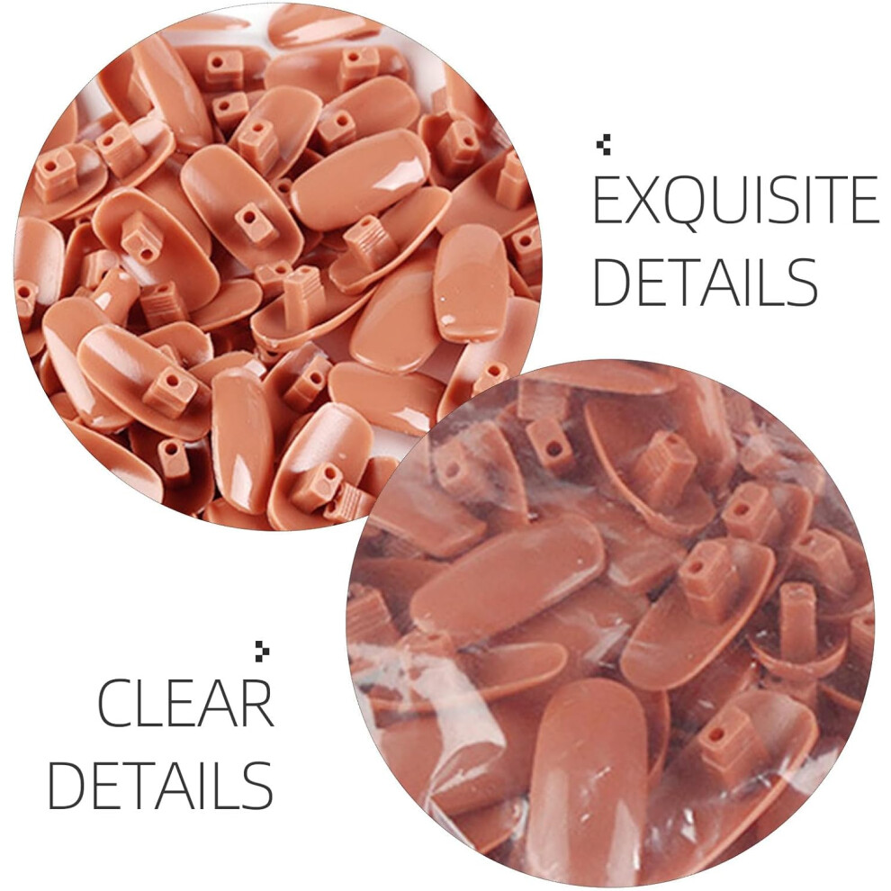 Hkhbjs 300Pcs Fake Nails Practice Nail Tips For Manicure Training For Beginners And Professionals