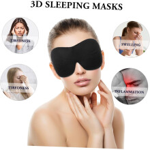 3er-Pack Verdunkelungs-Schlafmasken, blickdichte Schlafabdeckungen für Reisen, Flugzeug, Hotelzimmer, zufällige Farbe