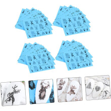 32 stuks kersthertjes, sneeuwvlokken en boom nagelstickers voor nagelkunst en DIY-decoratie voor manicure
