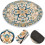 Runde Boho-Teppiche, 100 % Polyester, waschbar, sicher in der Anwendung, hervorragende Verarbeitung 6