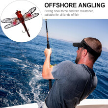 Dragonfly Fiskeagn Simulering Lokk Topwater Imitasjon Fiskekrok Ferskvannsabbor Fiskelok