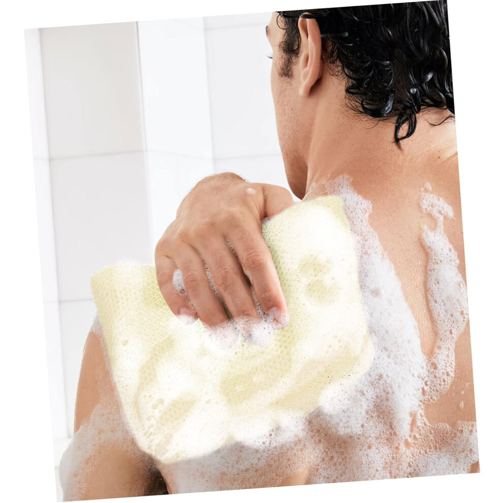 Hkhbjs 4Pcs Exfoliating Back Scrubber Bath Towels 14X75cm Long Body Scrubbers With Hanging Rope