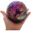 Conjunto de bolas decorativas de esfera de mosaico de vidro de 4 polegadas de 3 núcleo de espuma, design artístico único 4