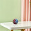 Conjunto de bolas decorativas de esfera de mosaico de vidro de 4 polegadas de 3 núcleo de espuma, design artístico único 7