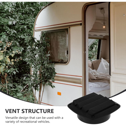 Nylon båtluftventildeksel svart, marine luftstrømventilgitter