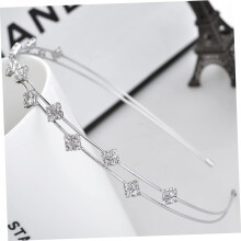 4-teiliges Set aus dekorativen Brauthaarbändern und eleganten Strass-Haarreifen