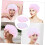 Lot de 4 bonnets de bain élastiques double couche, épais et confortables pour une utilisation quotidienne. 1