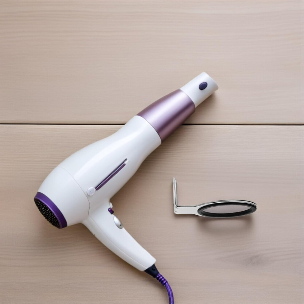 Hkhbjs 4Pcs Stainless Steel Salon Hair Dryer Holder Stand For Bathroom Vanity, Hands-Free Wall Mounted Hairdryer Rac