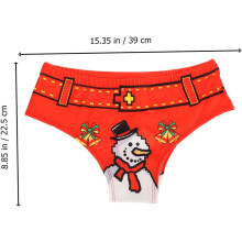 Digital bedruckte Damenunterwäsche, weihnachtliches Triangel-Slip, atmungsaktive Festtagsunterwäsche