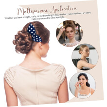 4-delige set haarrollers met zachte spons voor het stylen van een rommelige knot, verkrijgbaar in vier trendy kleuren.