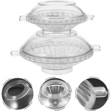2 stampi in plastica per candele galleggianti fai da te, ideali per la creazione di candele profumate, dimensioni 5x2,8 cm e 7x3,6 cm.