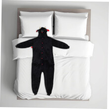 Piżama Onesie z kreskówkowym motywem, zabawny kostium diabła na imprezę halloweenową, unisex, wygodny, dla dorosłych