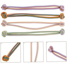 4pcs Elastic Ponytail Holders for Women Stretchy Hair Ties Hair Bands Ropes Girls Accessories No Pull Ties