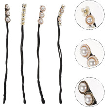 4pcs Hair Tie Donuts Bun Maker Diy Hairstyle Tool Hair Styling Accessory for Women Girls for Quick and Easy at Home