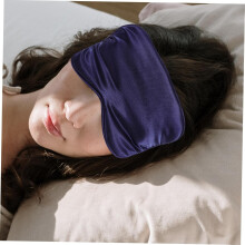 4pcs Imitation Silk Sleep Mask Eye Cover Sleeping Eye Mask Solid for Travel Home Sleeping Random Color