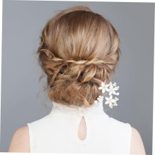 3er-Packung Brauthaarspangen mit Blumenmuster, elegante Perlen-Haarspange für Bräute, leicht und angenehm zu tragen, für rustikale Frisuren