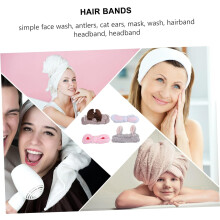 4er-Pack bequeme Haarbänder mit Make-up-Clips und Gesichtswasch-Funktion für Damen und Mädchen