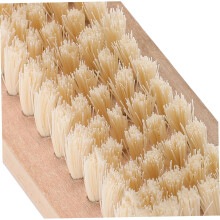 Houten nagelborstel met dubbelzijdige borstelharen, geschikt voor het verwijderen van nagellak.