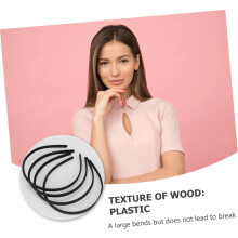 4 stuks plastic schuifhaarbanden met tanden voor dames, eenvoudige haaraccessoires voor dagelijks gebruik en school.