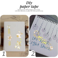 6 Rollen Washi-Papier-Dekorationsbänder im Antik-Stil für Scrapbooking und Tagebücher