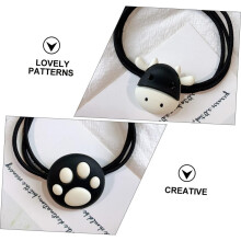 4pcs Ponytail Hair Ropes Lovely Hair Rings for Women Decorative Hairbands Female Headdress for Braiding and Daily Use