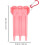 Portable Red Plastic Darts Organizer Case, Lightweight Wear-Resistant Hardshell Storage Box 2