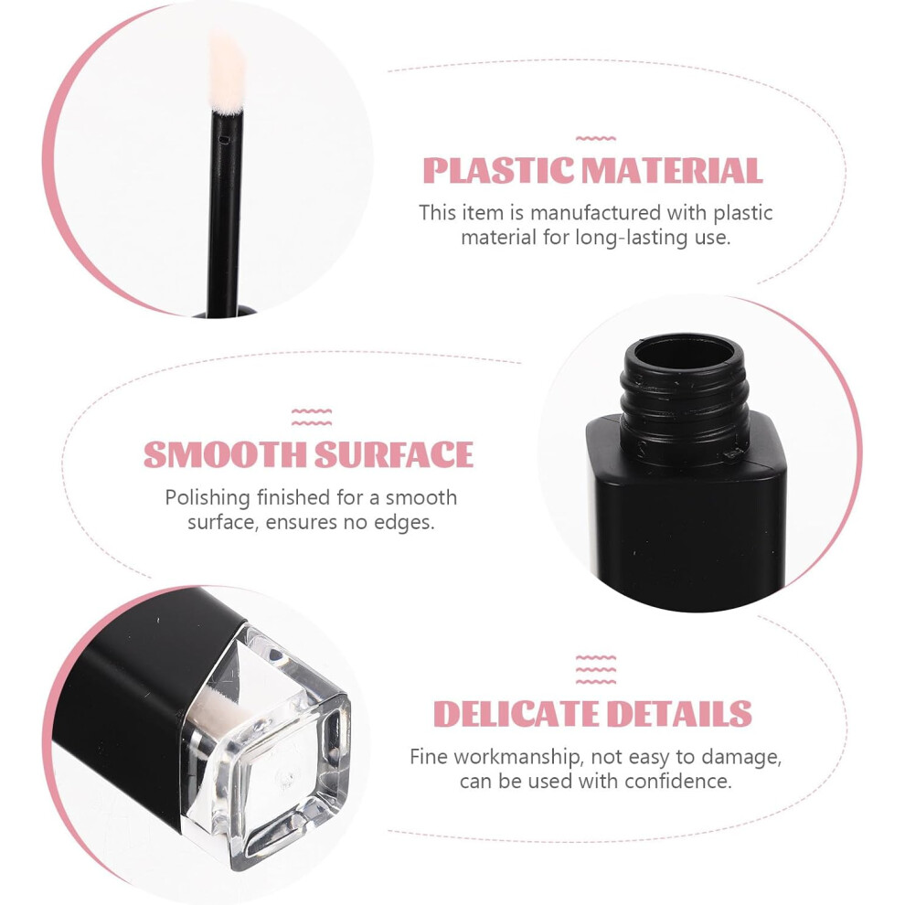 Hkhbjs Plastic Lip Gloss Tubes 4Pcs Refillable Empty Containers 5G Lid For Women Diy