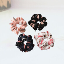 4 gomas elásticas para el pelo con estampado de flamencos, diadema única para coleta, ideales para mujeres y niñas en ocasiones especiales.