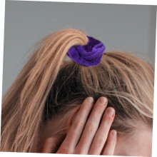 4 elastici per capelli oversize in microfibra assorbente, ideali per asciugatura, spa e sport.