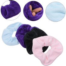 4er-Pack extra große Haartrocknungs-Scrunchies, saugfähige Mikrofaser-Haargummis für Spa und Sport