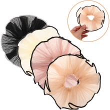 4 große Rüschenhaarbänder, elastische Haargummis für Frauen und Mädchen mit dickem Haar, Styling-Accessoires für Alltagsveranstaltungen.
