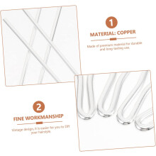 4 Stück traditionelle Haarnadeln im Y-Stil, DIY-Haarnadelmaterialien, Haaraccessoires für Damen und Mädchen, elegante Haarstäbe