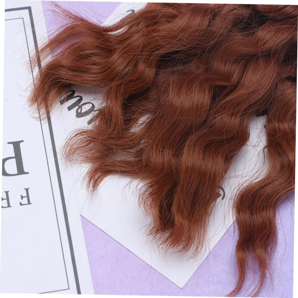 Hkhbjs 4Pcs Heat Resistant Doll Curls Wig Diy Craft Hair Extensions