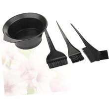 4-delige set haarverfset met kam en kom voor doe-het-zelf haarkleuring thuis, inclusief professionele salonverfkam, kom en borstel.