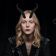 Artificial Antlers Horns Headband DIY Costume Props Plastic Sheep Horns