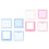 4Pcs Bowtie Print Notepads 30 Sheets Each For Offices-pink. 2