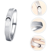 Inel de promisiune din argint sterlin pentru cupluri, inel la modă, design cu lună și soare, accesorii elegante pentru degetul femeilor