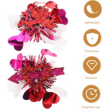 4er-Set Herz-Schleifen-Haarspangen, Valentinstagsdekoration, Haaraccessoires mit Glitzerband für Teenager-Mädchen, Hochzeit, Geburtstag