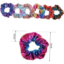 5er-Pack Regenbogen-Haargummis, Haargummis für Damen und Mädchen, zufällige Farbe