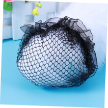 5pcs Ballet Hair Bun Nets Lace Edge Large Hole Mesh Reusable Hair Net Buns for Dancers Ballet Skating Gymnastics Performance