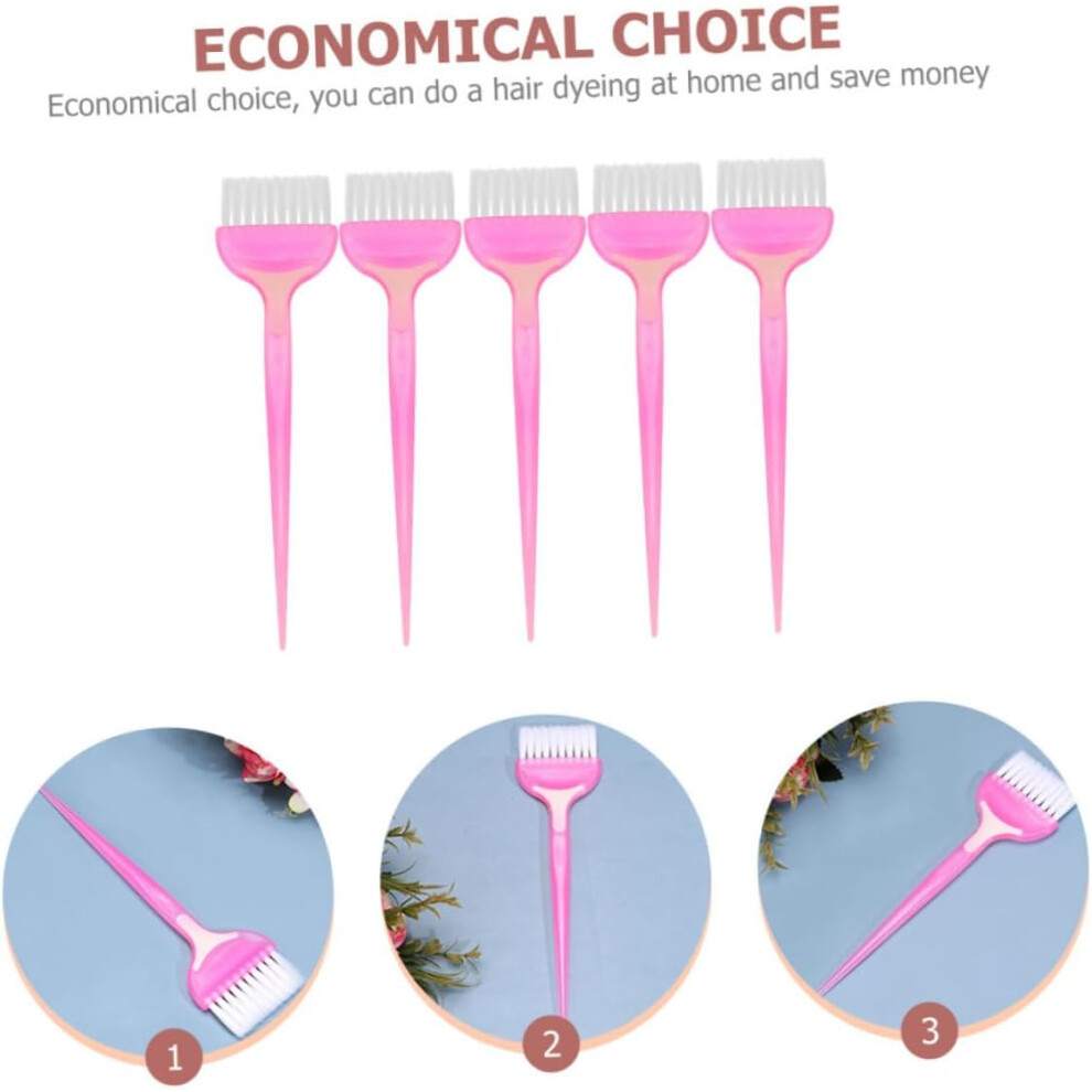 Hkhbjs Hair Dye Applicator Brush 5Pcs Soft Bristle Hair Tinting Comb Set Barber Tool For Salon And Home