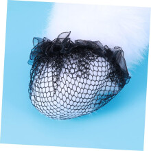5 retine per chignon da balletto con bordo in pizzo e fori larghi, riutilizzabili, ideali per ballerine, pattinaggio, ginnastica e spettacoli.