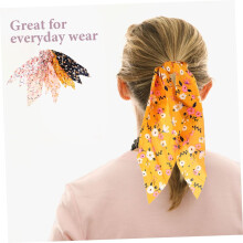 5 fermacoda chic per donna, elastici per capelli stile coreano con fiocco, corda elastica e accessori floreali