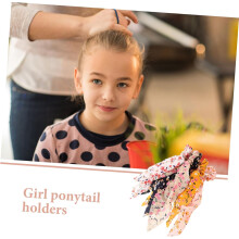 5pcs Chic Ponytail Holders Hair Ties for Women Korean Lady Hair Tie Bow Stretchy Rope Floral Accessories
